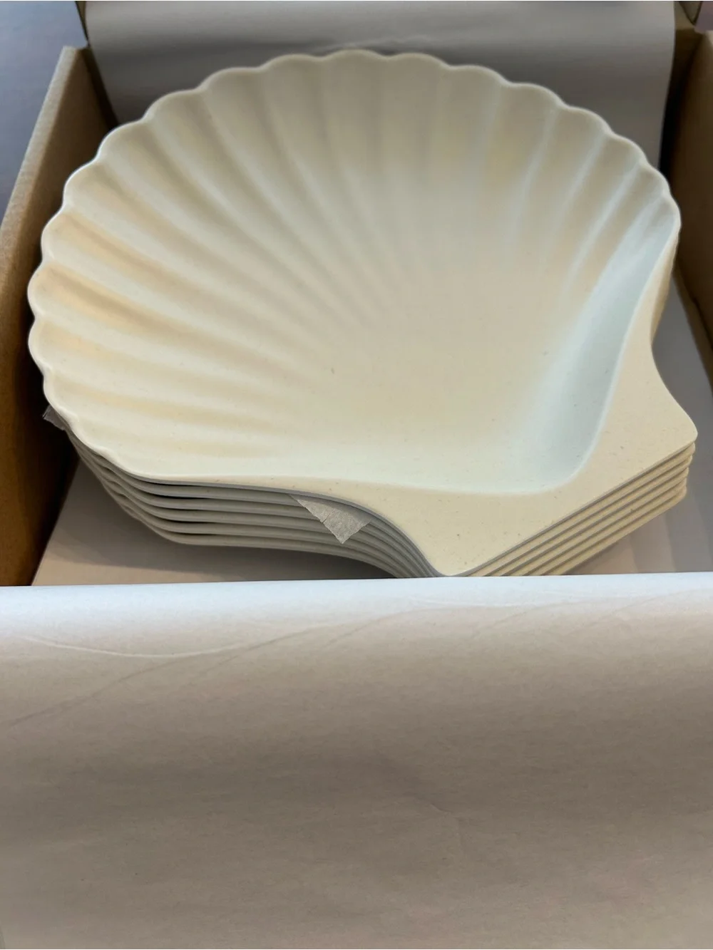 Meri Meri Bamboo Shell Plate Set - Picture 2 of 5